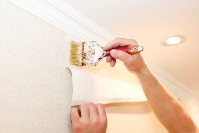 Pose de papier peint à Balschwiller — revêtements muraux et toiles de verre